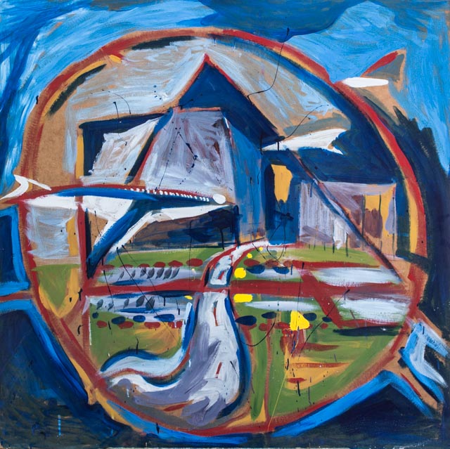 #18, LAX, 1977, Lacquer, 48x48