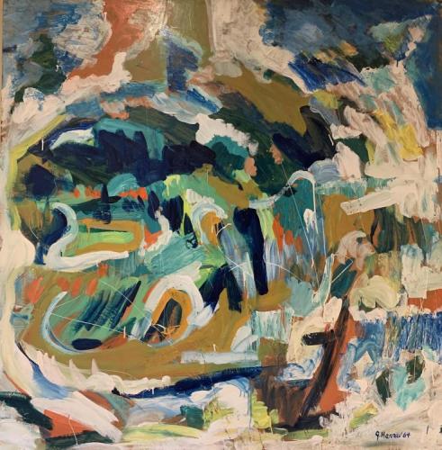 #15, Eternal Spring, 1964, Lacquer, 48x48