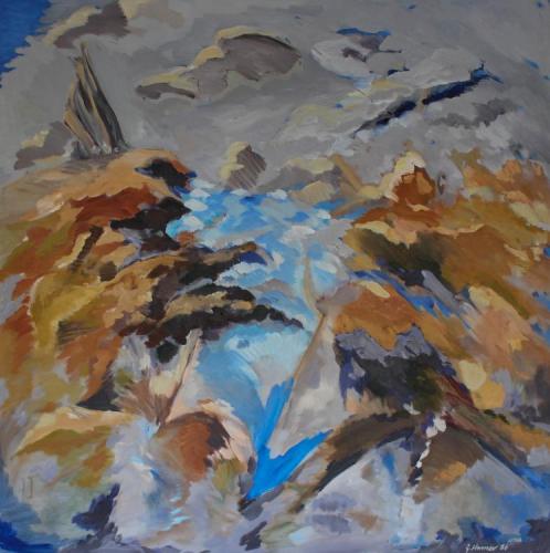 #54 Stormy Weather, 1986, Oil, 48x48
